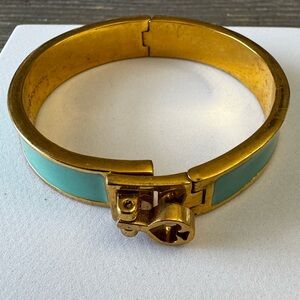 Gold and Turquoise Bracelet